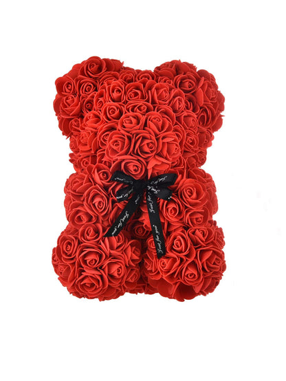 1Pc Artificial Rose Teddy Bear Women'S Gift, Romantic Birthday, Mother'S Day Gift without Gift Box