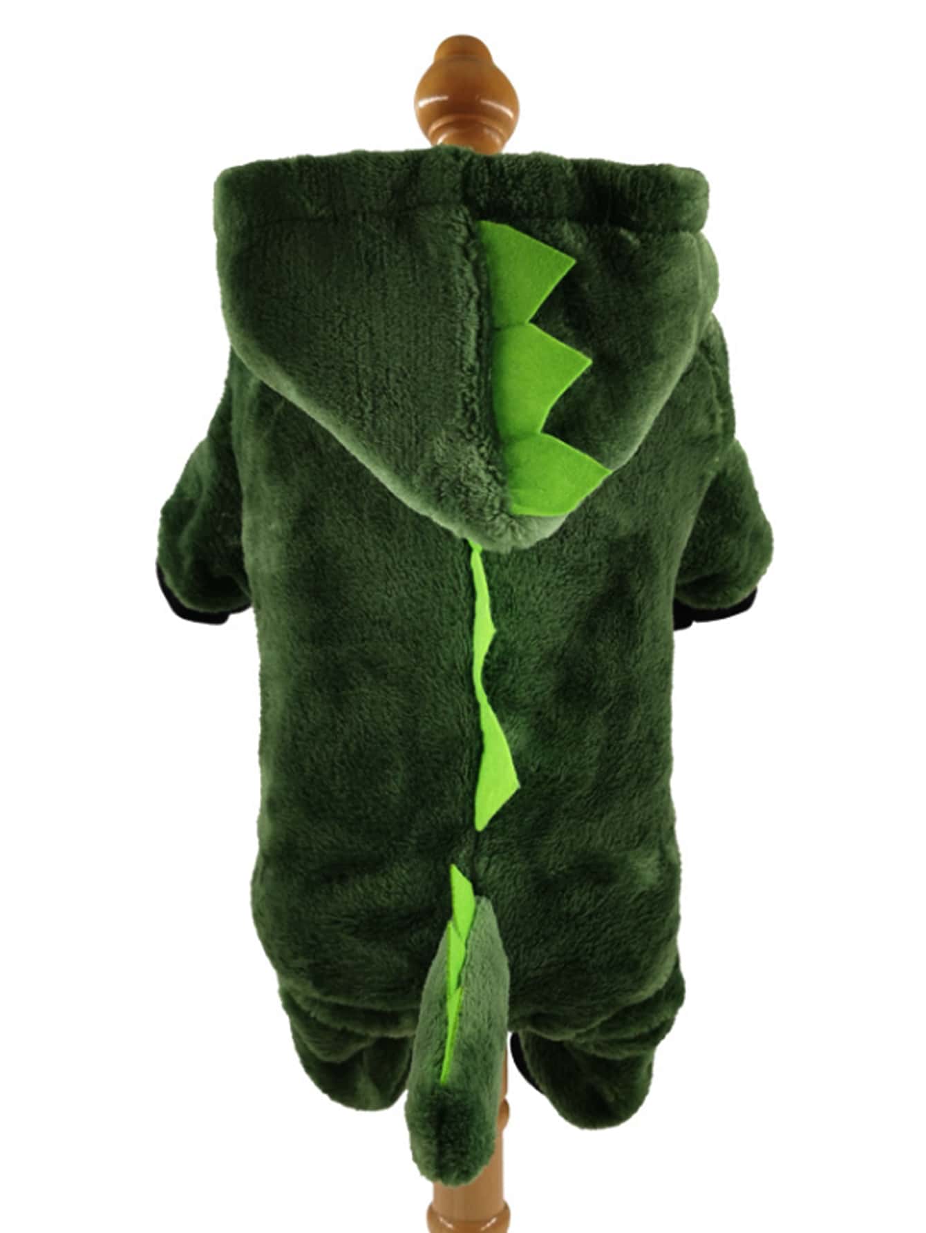 Cartoon Dinosaur Design Fuzzy Pet Hoodie