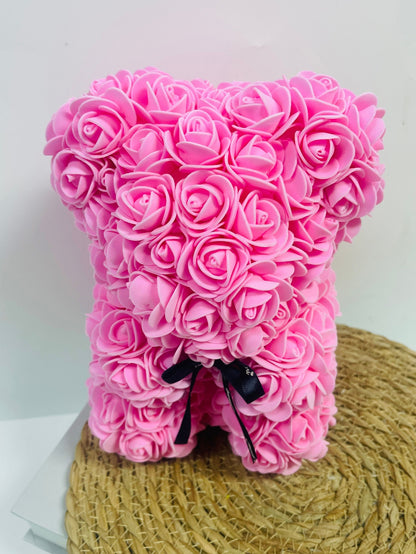 1Pc Artificial Rose Teddy Bear Women'S Gift, Romantic Birthday, Mother'S Day Gift without Gift Box