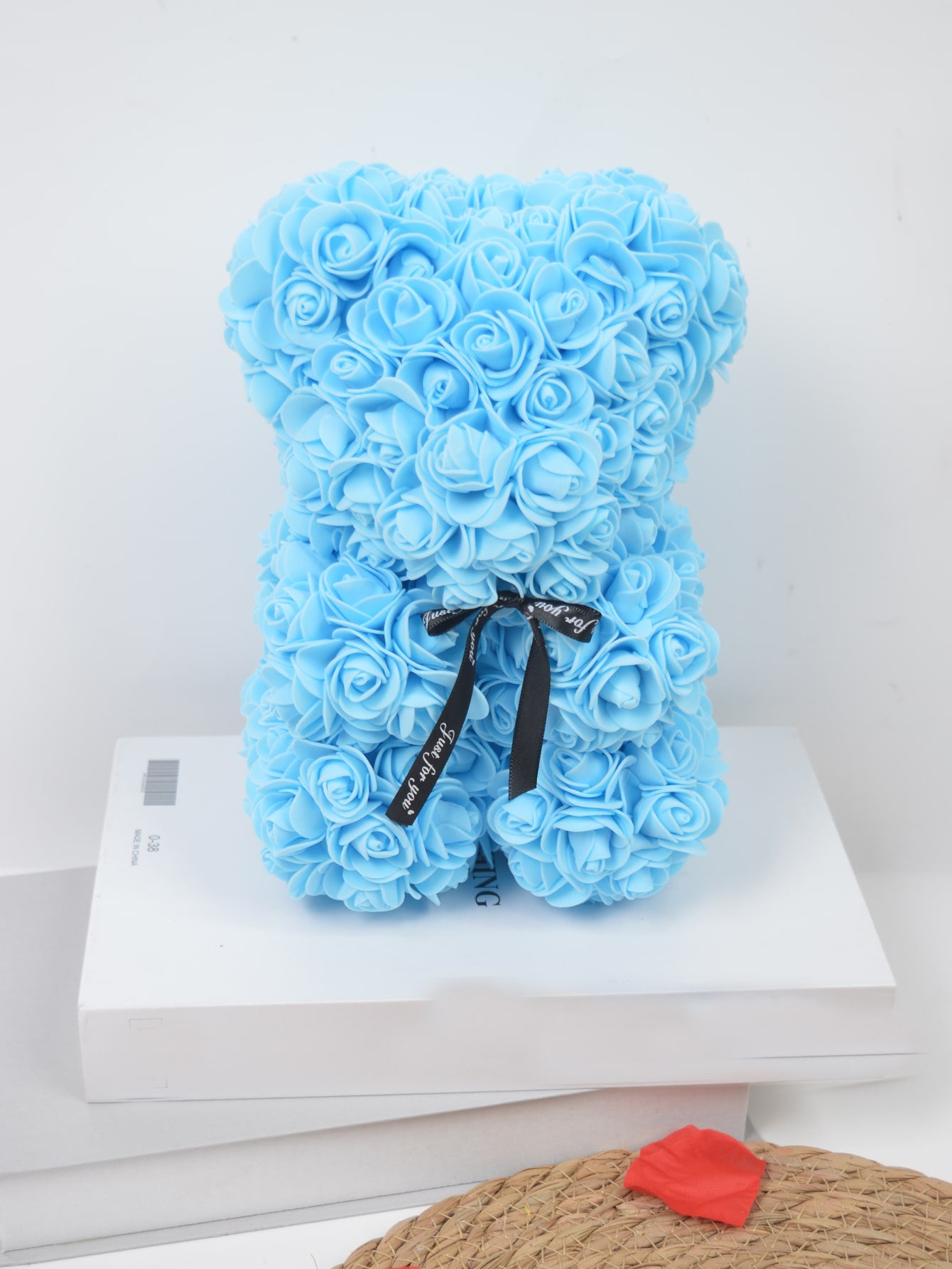 1Pc Artificial Rose Teddy Bear Women'S Gift, Romantic Birthday, Mother'S Day Gift without Gift Box