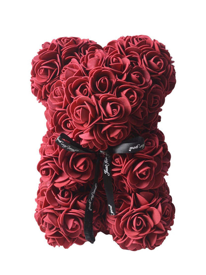 1Pc Artificial Rose Teddy Bear Women'S Gift, Romantic Birthday, Mother'S Day Gift without Gift Box