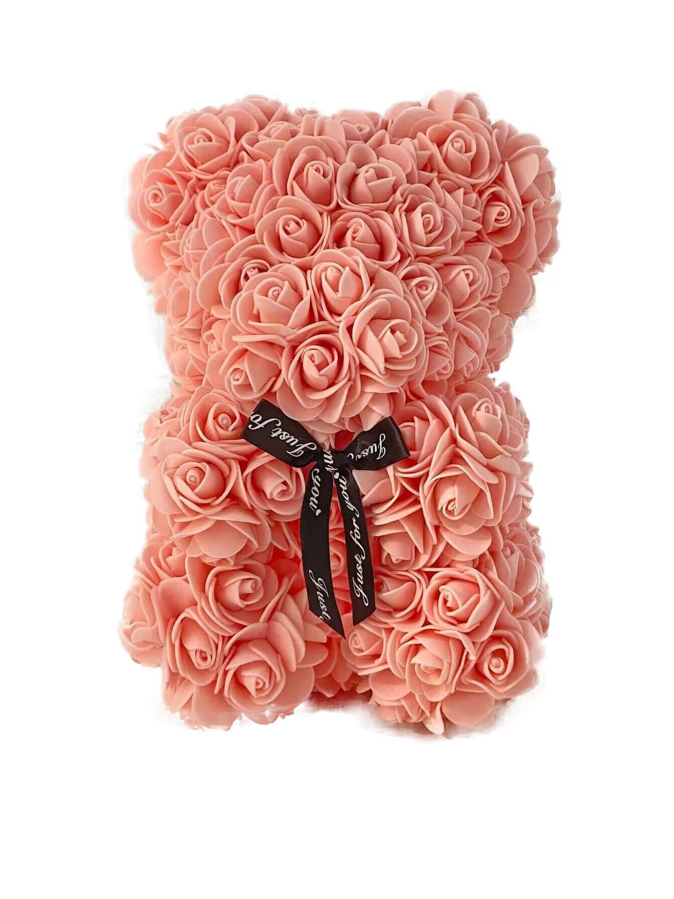 1Pc Artificial Rose Teddy Bear Women'S Gift, Romantic Birthday, Mother'S Day Gift without Gift Box