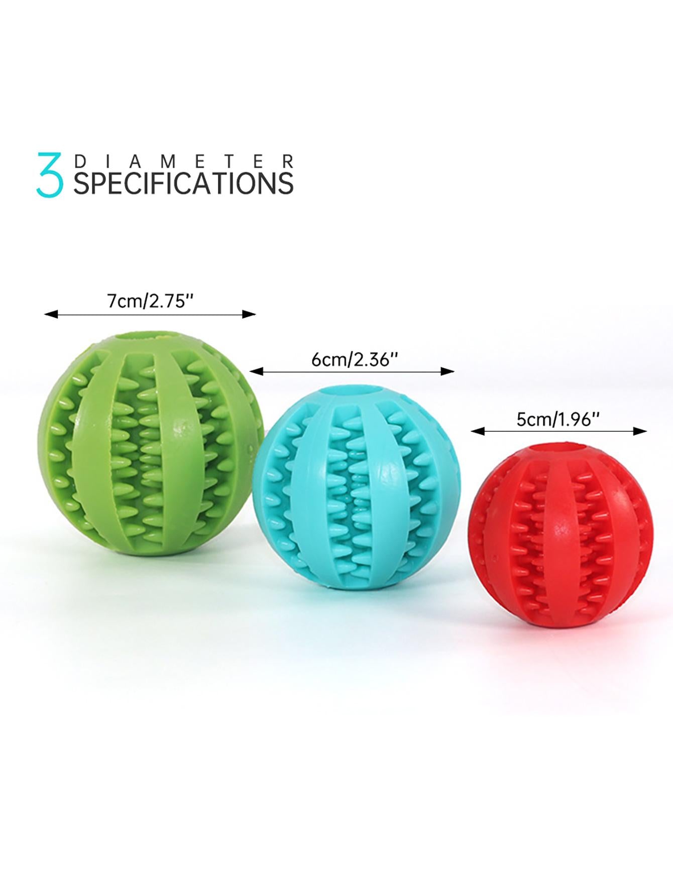 Random Color Dog Ball Toys for Dogs Interactive Elasticity Puppy Chew Toy Tooth Cleaning Rubber Food Ball Toy Pet Stuff Accessories