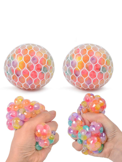 Creative Prank Colorful Glass Grape Ball Vent Toys for Stress Relief