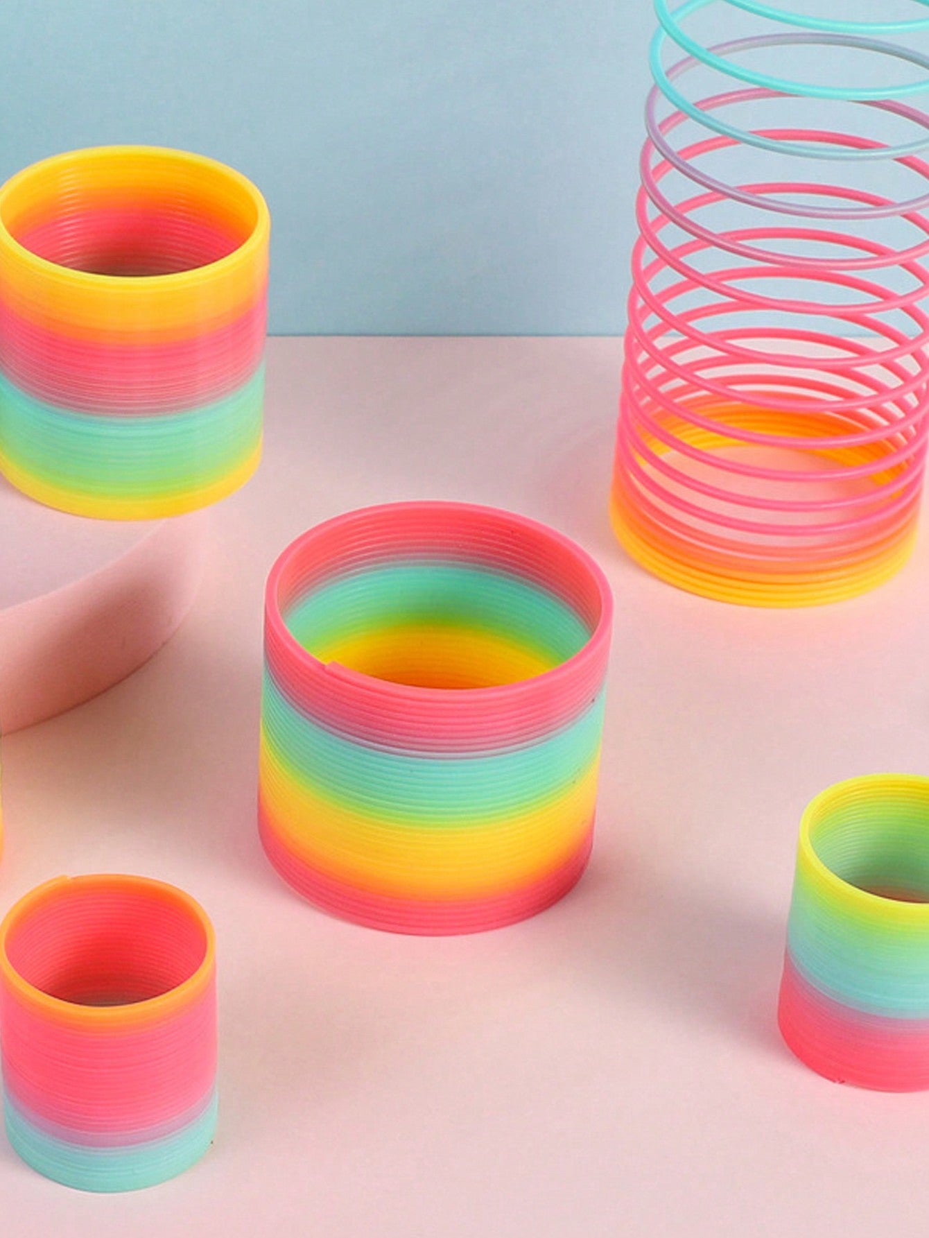 Random Color Elastic Rainbow Spring Toy 