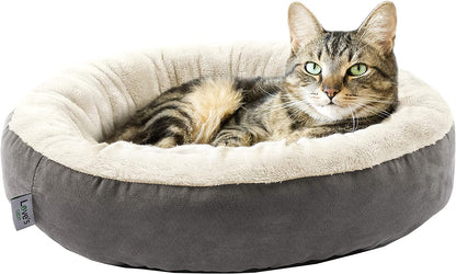 Cozy Oasis for Your Furry Friend: Luxurious Round Donut Cat and Dog Cushion Bed | Anti-Slip, Water-Resistant, and Super Soft | Perfect for Cats or Small Dogs